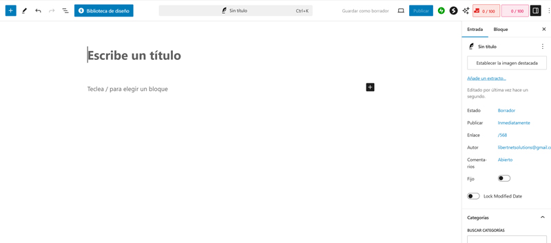 añadir un titulo a una entrada en wordpress